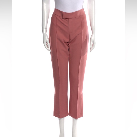 SMYTHE Rose Pink Wool Blend Dress Trouser Pants - Picture 9 of 12